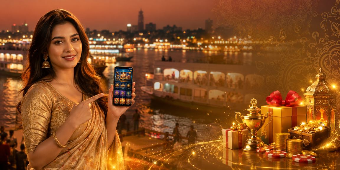ঢাকা মোবাইল ক্যাসিনো রাতে বাজারের দৃশ্য